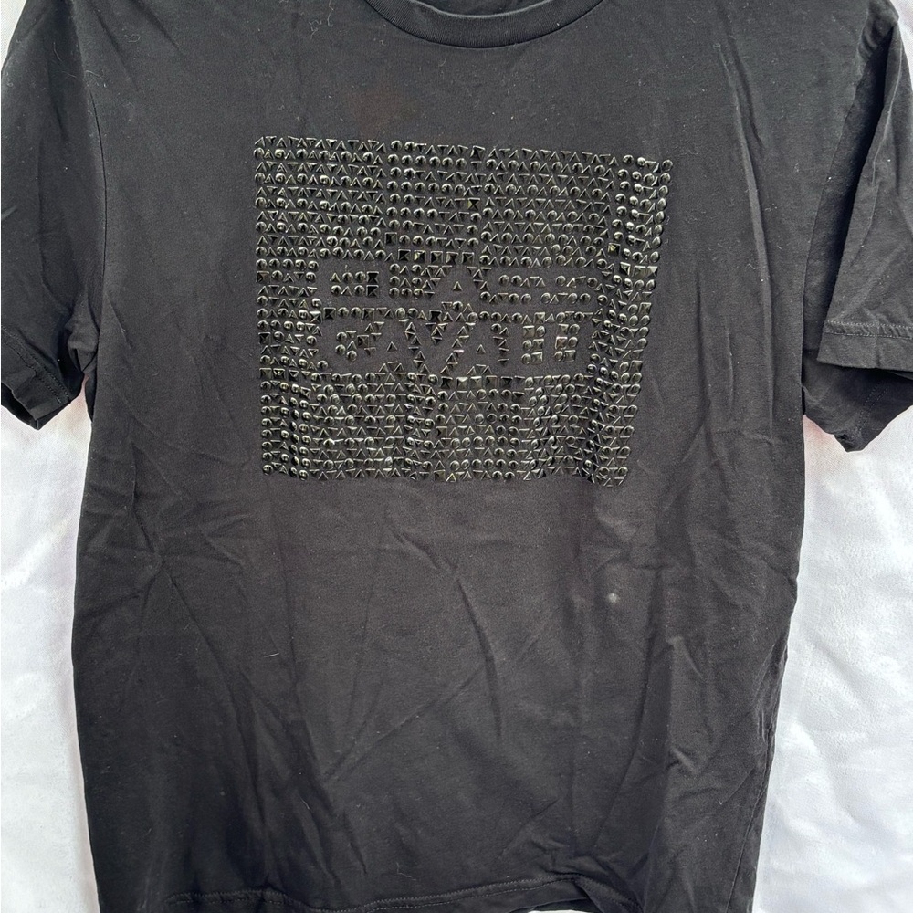 Cavalli Class Studded Black Tee